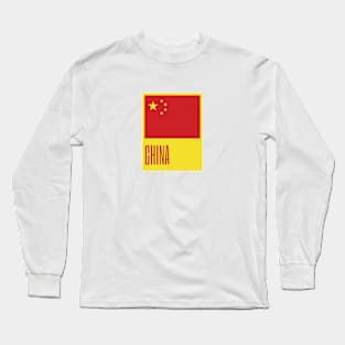 China Country Symbols Long Sleeve T-Shirt